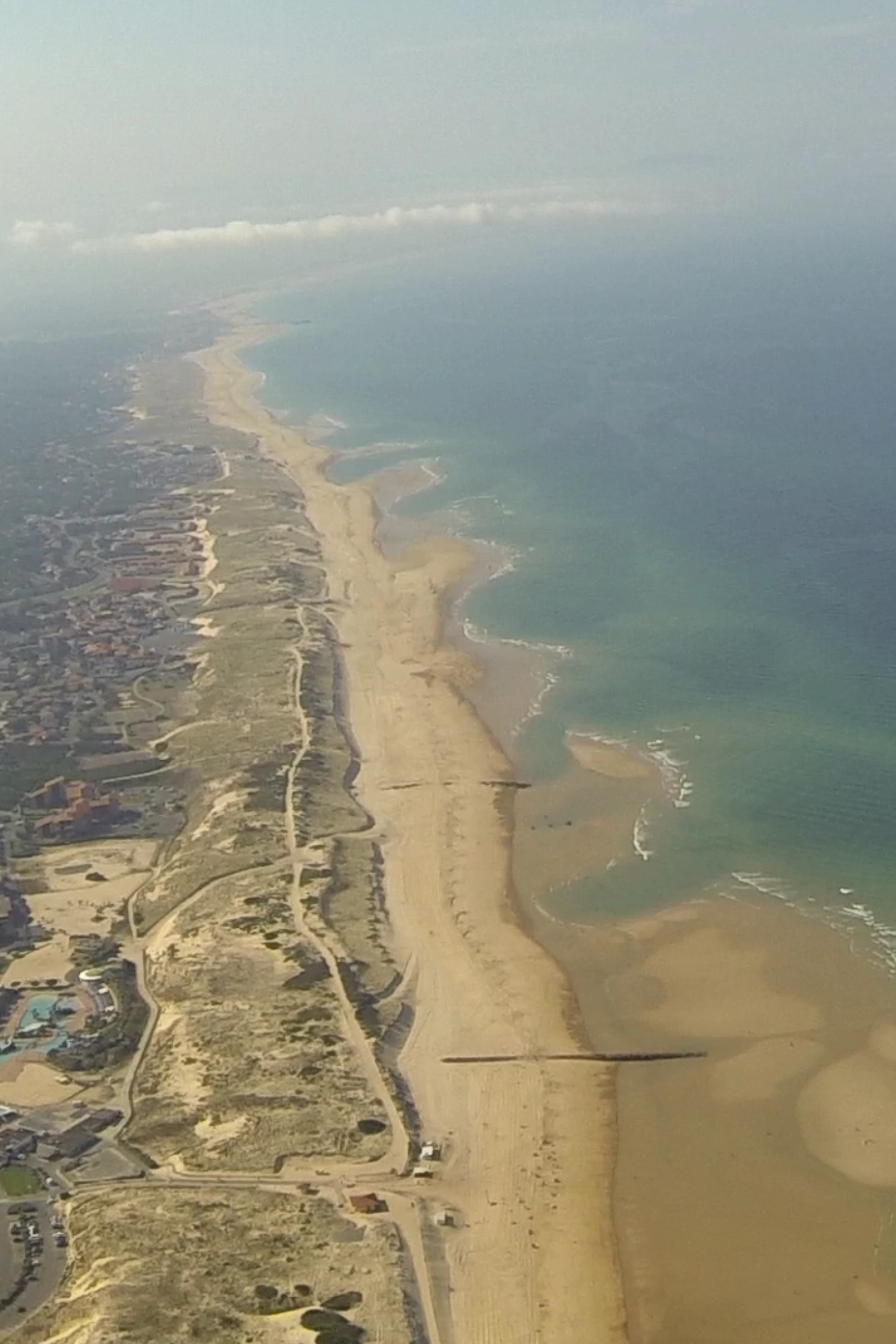vue aérienne de nos magnifiques plages de Seignosse dans les landes