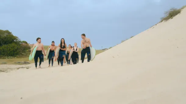 ambiance décontractée dans nos cours de surf
